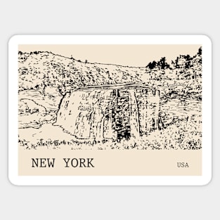 New York USA Sticker
